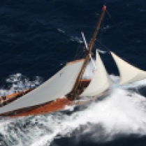 Traditional sailboat royal regatta cannes